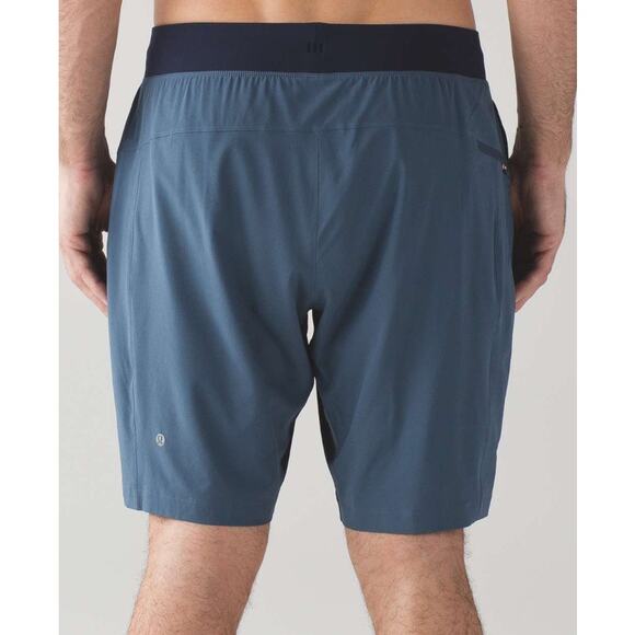 Lululemon T.H.E. Short Luxtreme  9" Shorts Men’s Size XL Iron Blue Performance - Picture 2 of 7